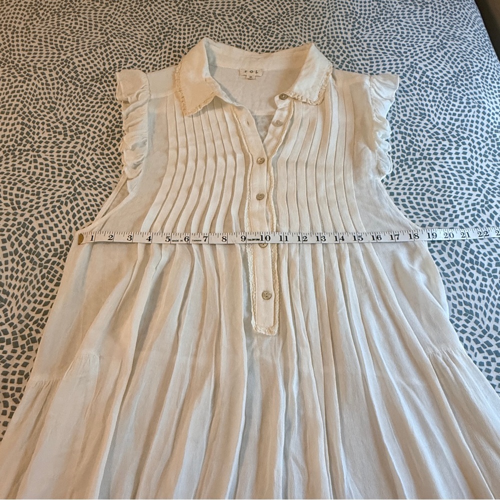 POL | Sheer Ivory Midi Dress - Picture 4 of 8